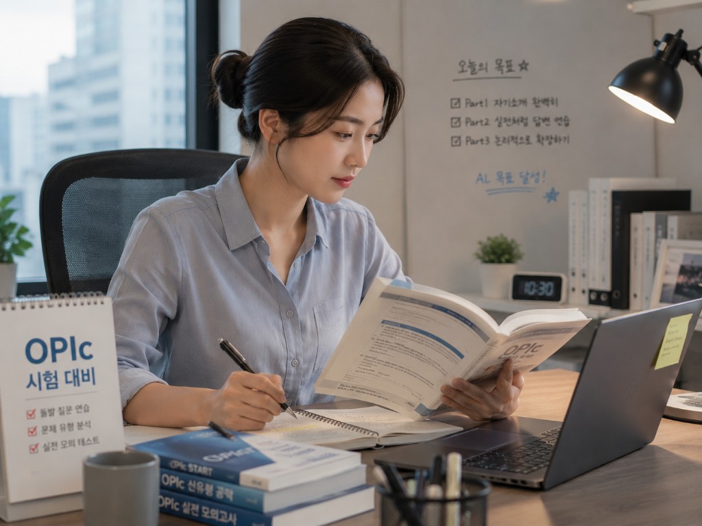 오픽 시험 대비 학습